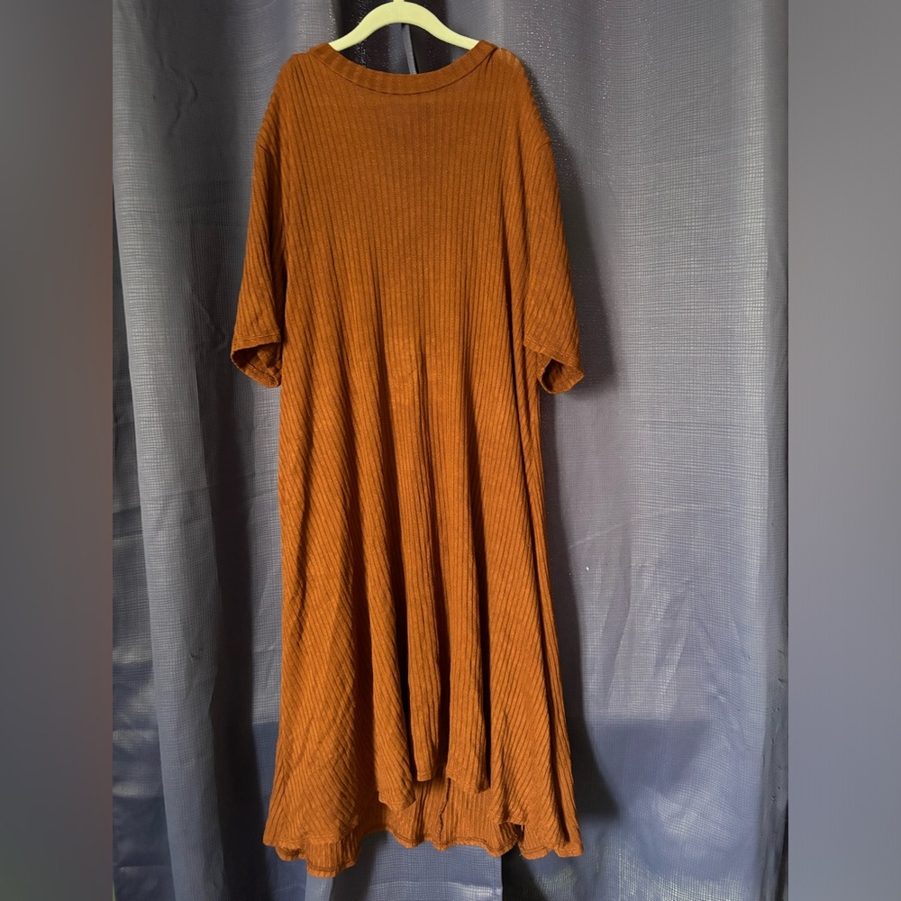 American Eagle Outfitters Backless Rust Midi Dress